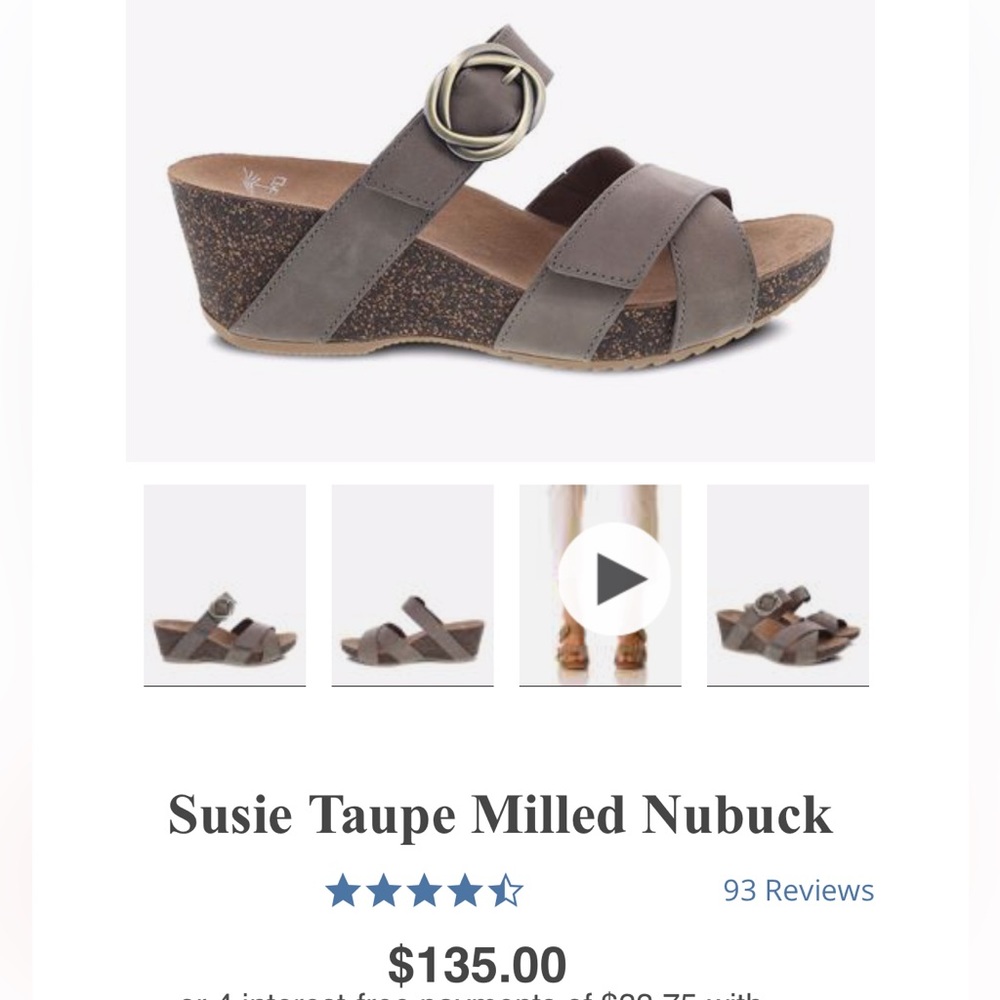 Dansko Susie Taupe 41